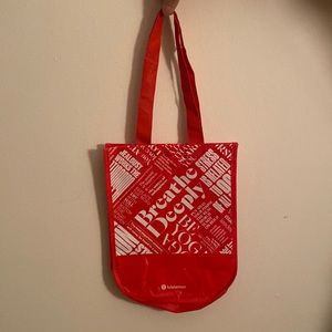 red lululemon bag